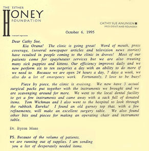 Byron's letter short
