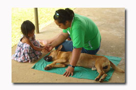 ATIU mom-child-puppy