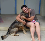 karen and mama dog