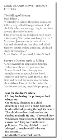 Snoopy's killing